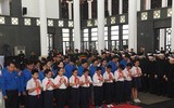 Đại biểu thanh thiếu nhi cả nước viếng Chủ tịch nước Trần Đại Quang